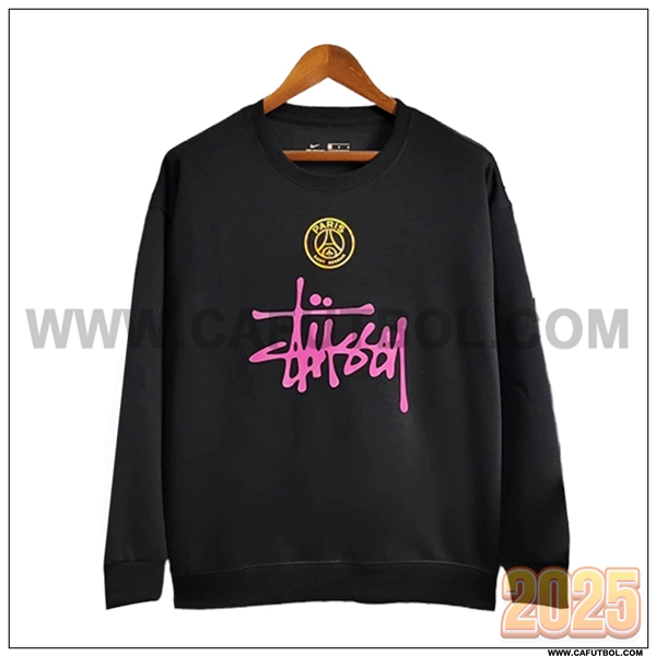 Sudadera De Entrenamiento PSG Negro/Rosa 2025 2026