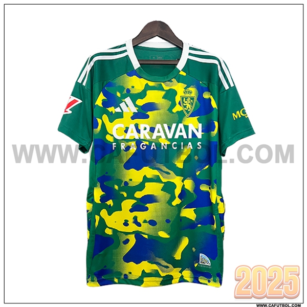 Camiseta Futbol Zaragoza Verde Edicion especial 2024 2025