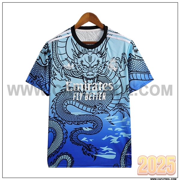 Camiseta Futbol Real Madrid Azul Edicion especial 2024 2025