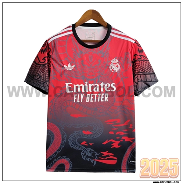 Camiseta Futbol Real Madrid Rojo Edicion especial 2024 2025