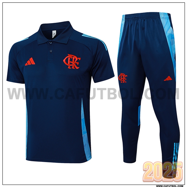 Camiseta Polo Flamengo Azul Oscuro 2025 2026