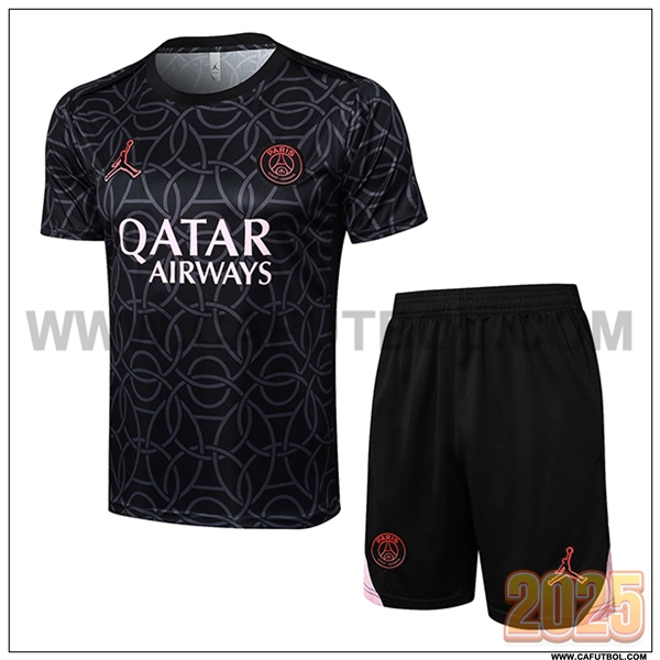 Camiseta Entrenamiento PSG Negro/Gris 2025 2026