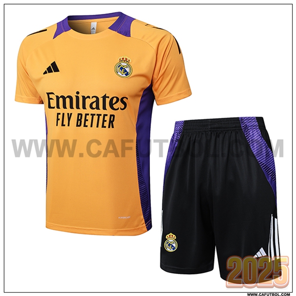 Camiseta Entrenamiento Real Madrid Naranja/Violeta 2025 2026