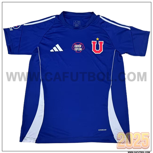 Camiseta Entrenamiento Universidad De Chile Azul/Blanco 2025 2026