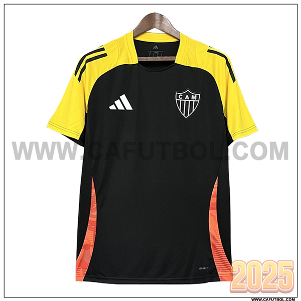 Camiseta Entrenamiento Atletico Mineiro Negro/Amarillo/Naranja 2025 2026