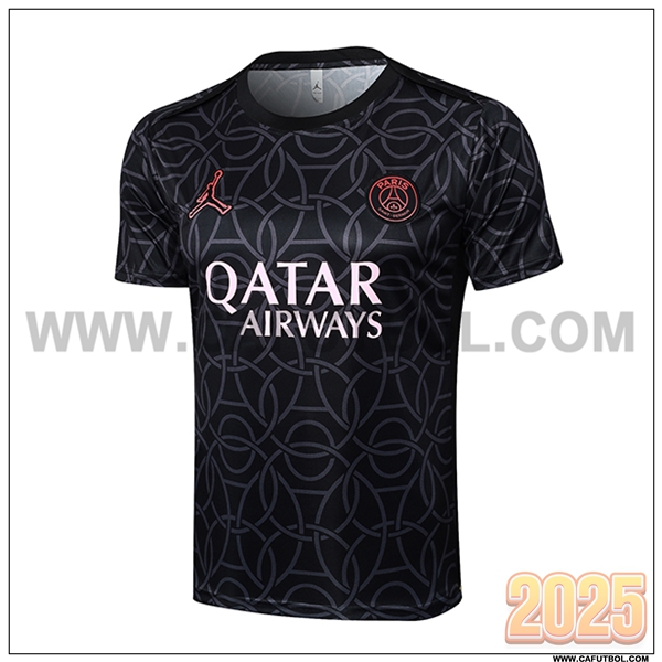 Camiseta Entrenamiento PSG Negro/Gris 2025 2026