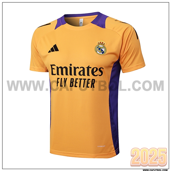 Camiseta Entrenamiento Real Madrid Naranja/Violeta 2025 2026