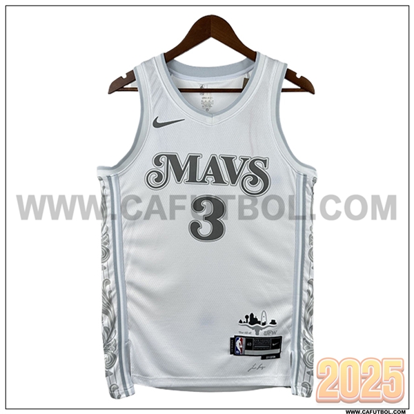 Camisetas Dallas Mavericks (DAVIS #3) 2025/26 Blanco/Gris