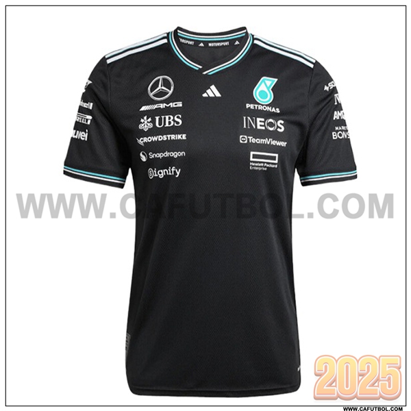 Camiseta de manga corta Mercedes Benz F1 Team Negro 2025