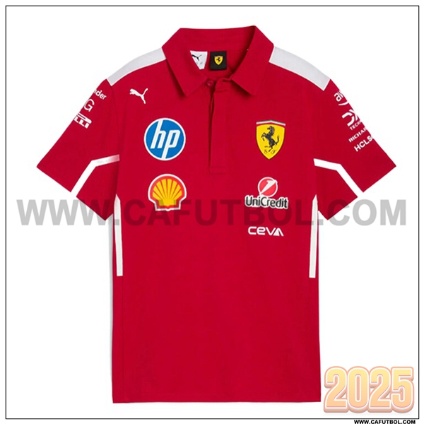 Polo Scuderia Ferrari F1 Team Rojo 2025