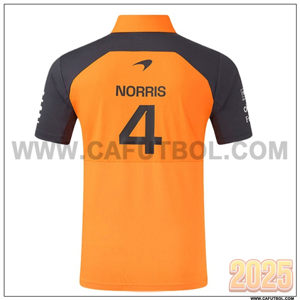 Polo McLaren (NORRIS #4) F1 Team Naranja/Negro 2025