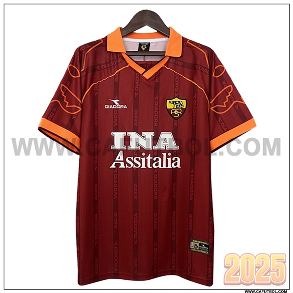 Primera Camiseta de AS Roma Retro 1999/2000
