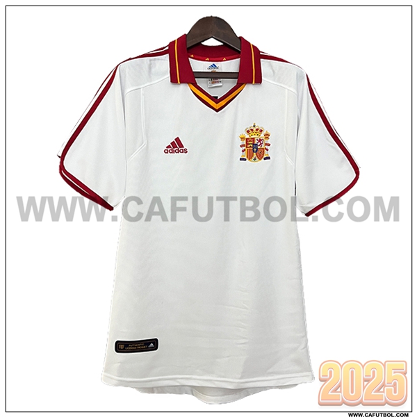 Segunda Camiseta de Espana Retro 2000