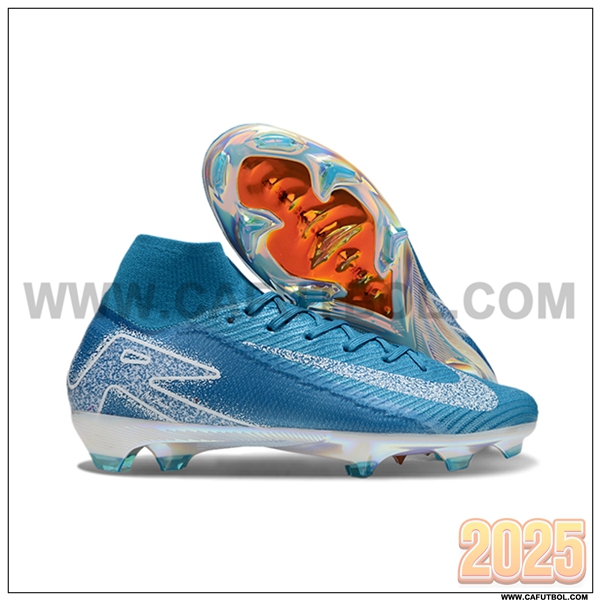 Nike Botas De Fútbol Air Zoom Mercurial Superfly IIX Elite FG Azul/Blanco -02