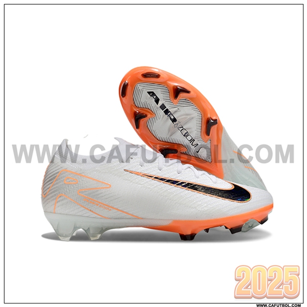 Nike Botas De Fútbol AIR Zoom Mercurial Vapor 16 Elite XXV FG Blanco/Naranja/Negro