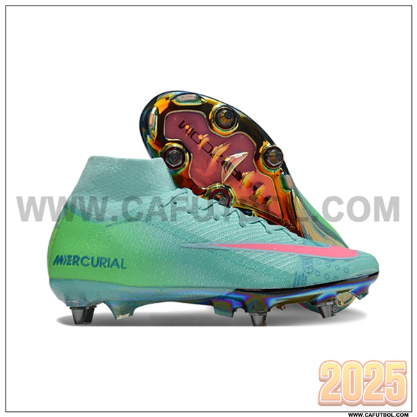 Nike Botas De Fútbol Air Zoom Mercurial Superfly IIX Elite SG Verde/Rosa