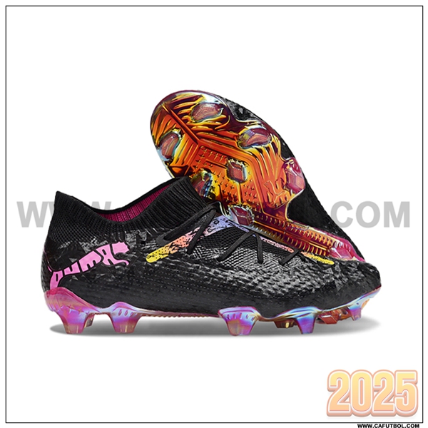 PUMA Botas De Fútbol FUTURE 7 ULTIMATE FG/AG Negro/Rosa