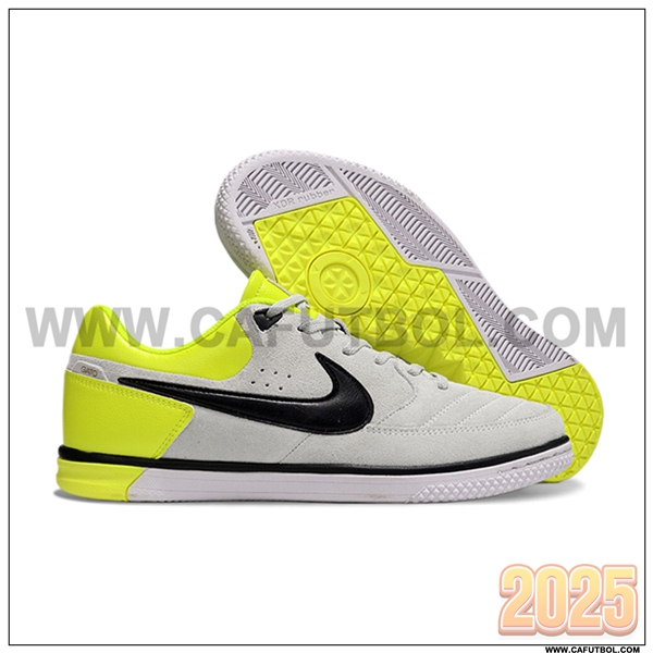 Nike Botas De Fútbol Gato IC Gris/Negro/Verde