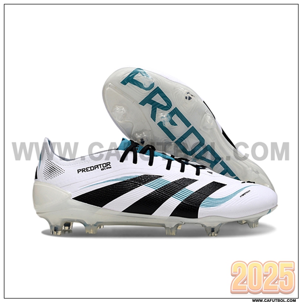 Adidas Botas De Fútbol 25 Predator Elite FG Blanco/Negro/Azul