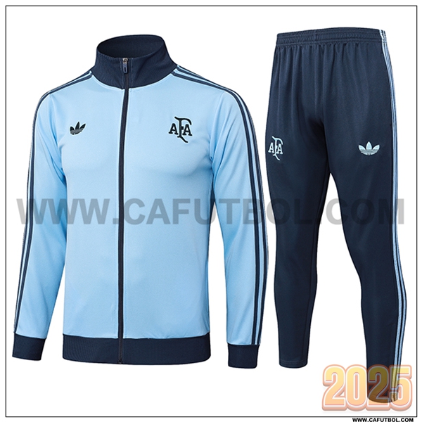 Chandal Chaquetas Futbol Argentina Azul Claro 2025 2026