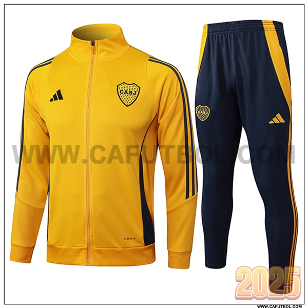 Chandal Chaquetas Futbol Boca Juniors Amarillo/Negro 2025 2026