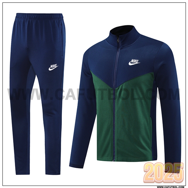 Chandal Chaquetas Futbol Nike Azul/Verde 2025 2026