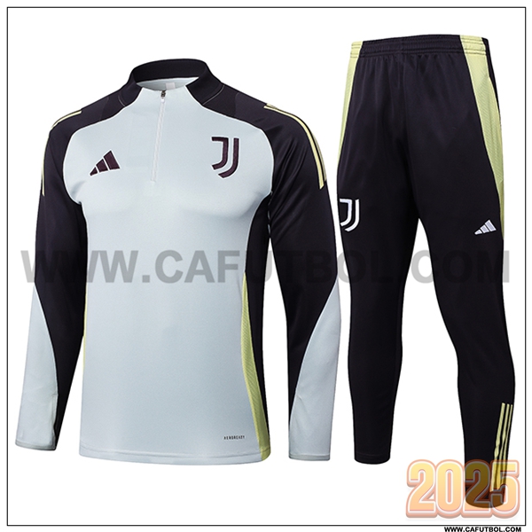 Chandal de Futbol Juventus Gris/Negro/Amarillo 2025 2026