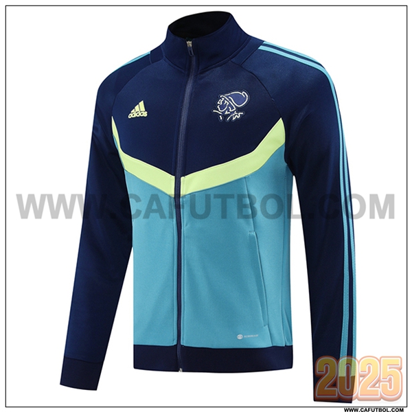 Chaquetas Futbol Ajax Azul/Verde 2025 2026
