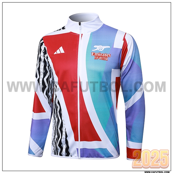 Chaquetas Futbol Arsenal Blanco/Rojo/Azul 2025 2026