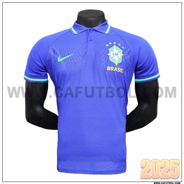 Camiseta Polo Brasil Azul 2025 2026