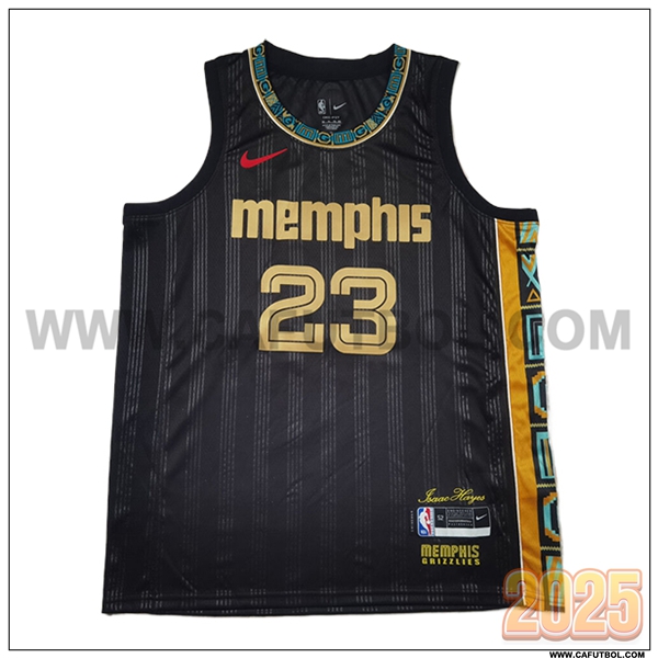 Camisetas NBA Memphis Grizzlies (Rosa #23) 2025/26 Beige/Naranja/Negro