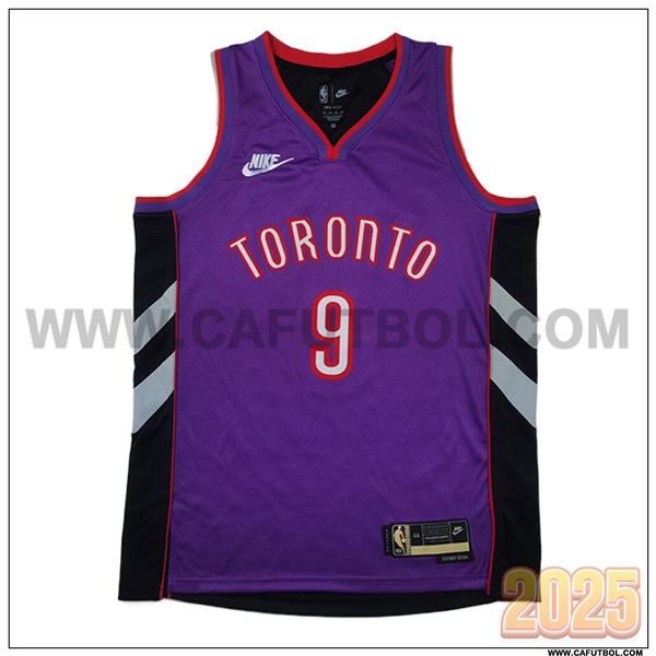 Camisetas NBA Toronto Raptors (BARRETT #9) 2025/26 Violeta/Negro