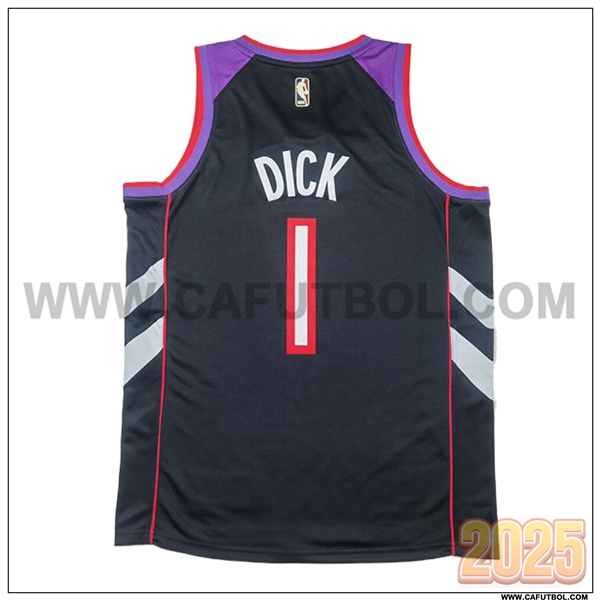 Camisetas NBA Toronto Raptors (DICK #1) 2025/26 Violeta/Negro