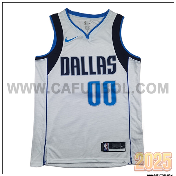 Camisetas NBA Dallas Mavericks (CHRISTIE #00) 2025/26 Blanco/Azul/Negro
