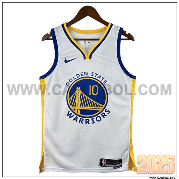Camisetas NBA Golden State Warriors (BUTLER III #10) 2024/25 Blanco/Azul/Amarillo