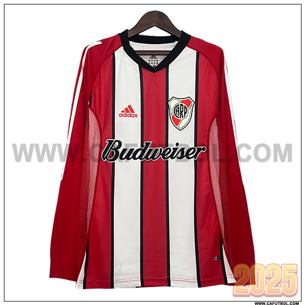 Segunda Camiseta de River Plate Mangas largas Retro 2003/2004