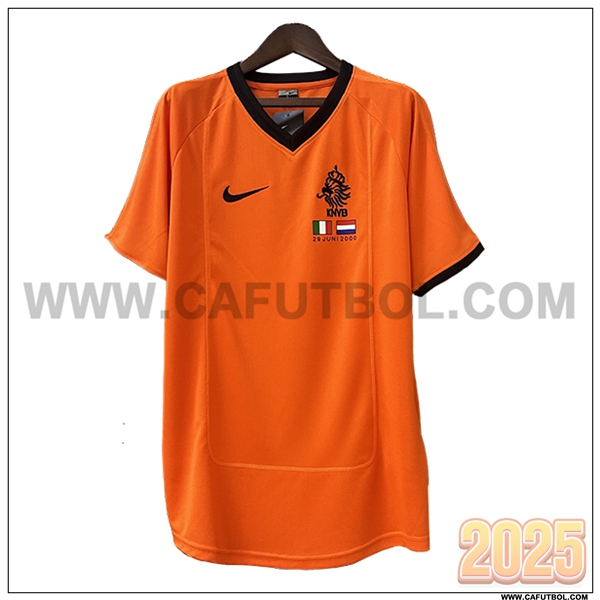 Primera Camiseta de Paises Bajos Retro 2000