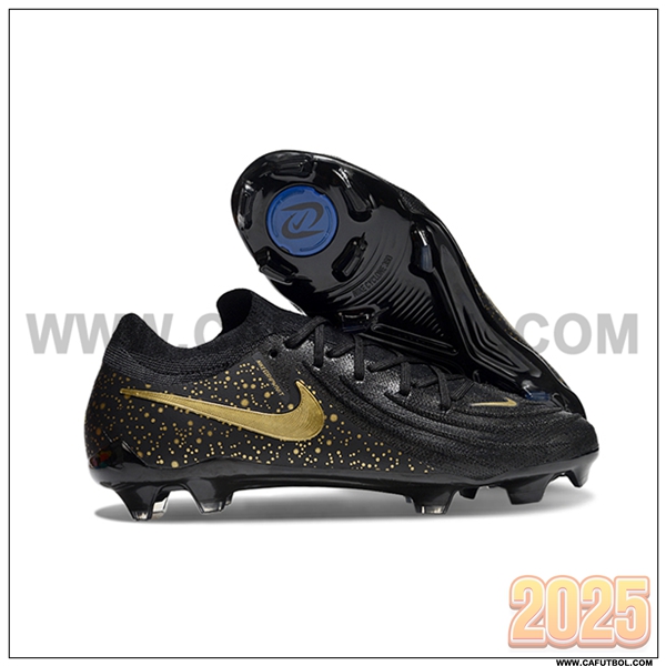 Nike Botas De Fútbol Phantom Luna Elite NU FG Negro/Amarillo -02
