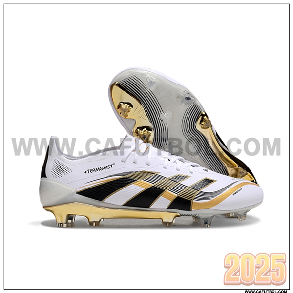 Adidas Botas De Fútbol 25 Predator Elite FG Blanco/Amarillo/Negro