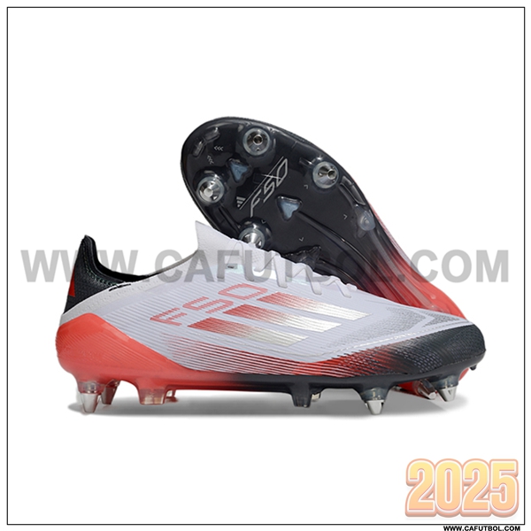 Adidas Botas De Fútbol F50 Elite SG Blanco/Naranja -02