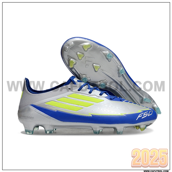 Adidas Botas De Fútbol F50 ELITE FG Gris/Azul/Verde