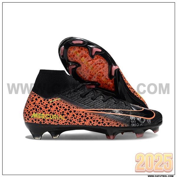Nike Botas De Fútbol Air Zoom Mercurial Superfly IIX Elite FG Negro/Naranja