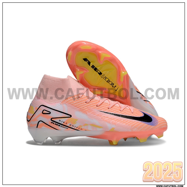 Nike Botas De Fútbol Air Zoom Mercurial Superfly IIX Elite FG Naranja/Negro/Violeta