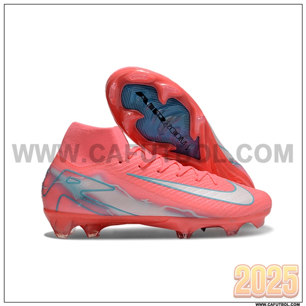 Nike Botas De Fútbol Air Zoom Mercurial Superfly IIX Elite FG Rosa/Blanco/Azul