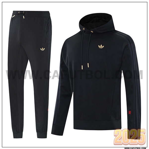 Chaqueta Con Capucha Chandal Adidas Negro 2025 2026