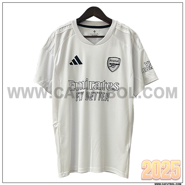 Camiseta Futbol Arsenal Blanco Edicion especial 2025 2026