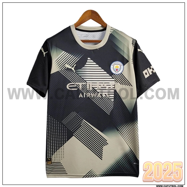 Camiseta Futbol Manchester City Negro Edicion especial 2025 2026