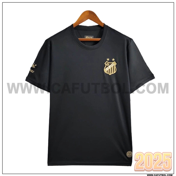 Camiseta Futbol Santos FC Negro Edicion conmemorativa 2025 2026
