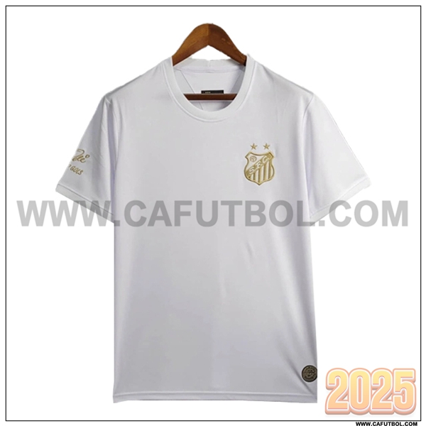 Camiseta Futbol Santos FC Blanco Edicion conmemorativa 2025 2026