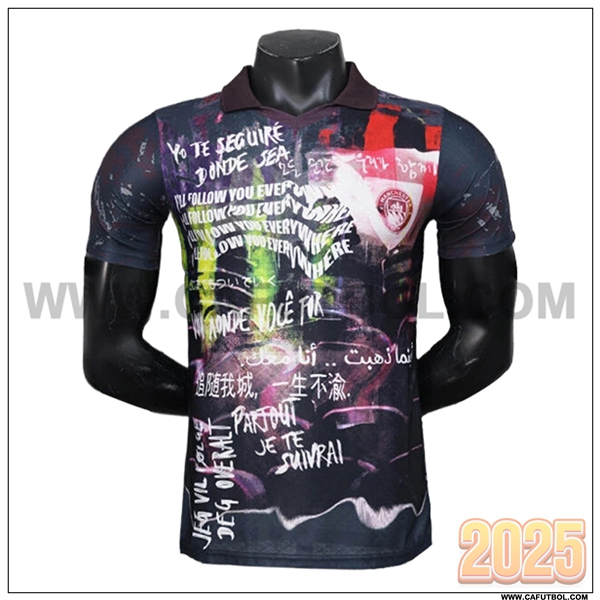 Camiseta Futbol Manchester City Negro Edicion especial 2025 2026